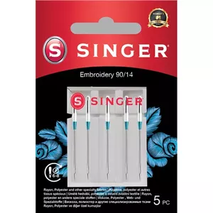 Singer Embroidery Needle 90/14 5PK