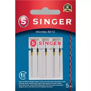 Singer Microtex Needle 80/12 5PK