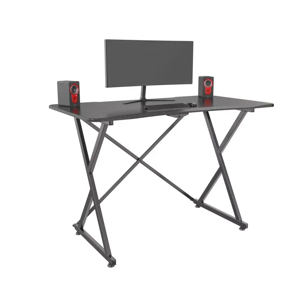 Spēļu galds Techly ar leņķa ergonomisko malu melns Photo 4