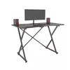 Spēļu galds Techly ar leņķa ergonomisko malu melns Photo 4