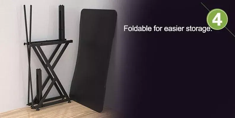 Spēļu galds Techly ar leņķa ergonomisko malu melns Photo 17