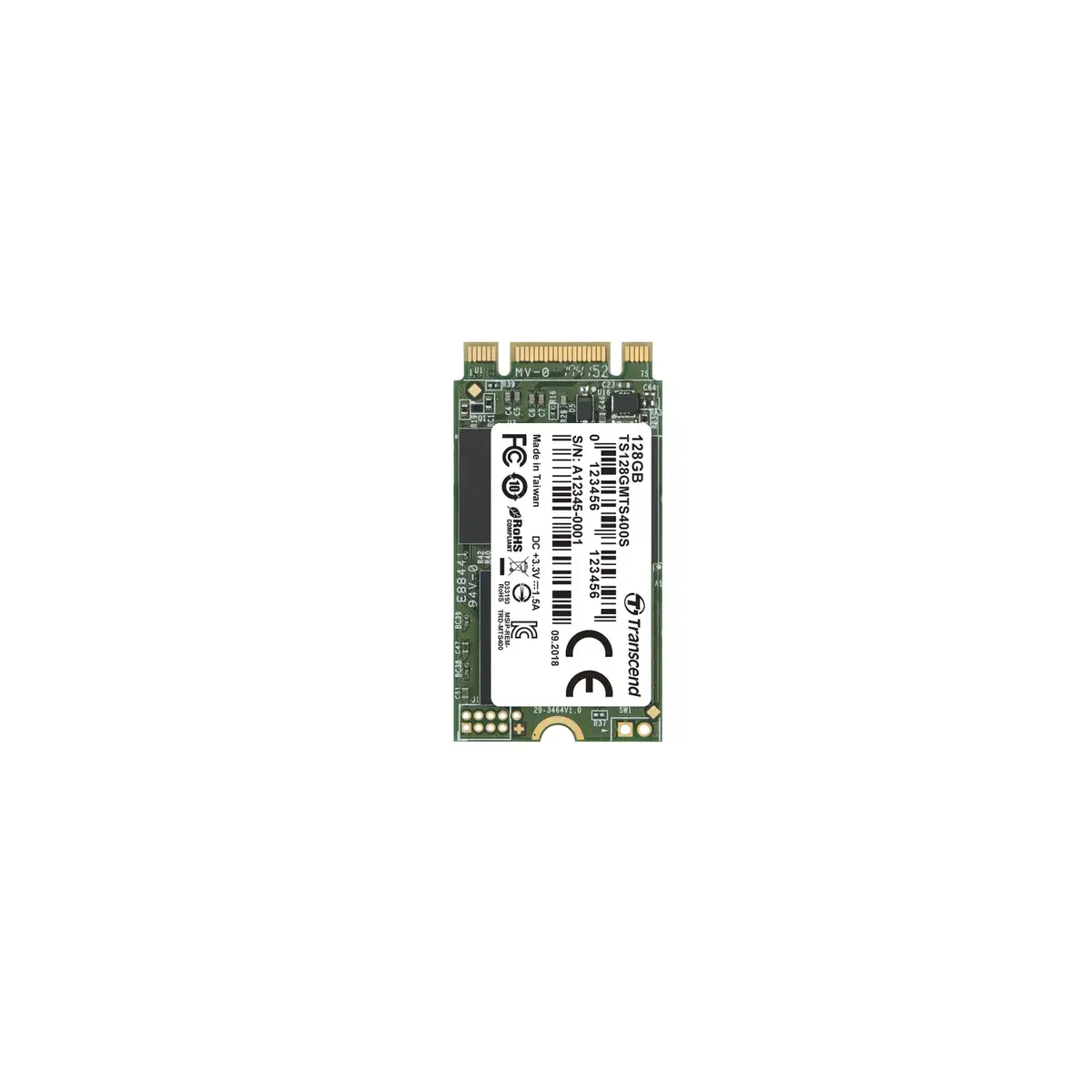 SSD diskdziņš Transcend 128GB TS128GMTS400S Photo 2