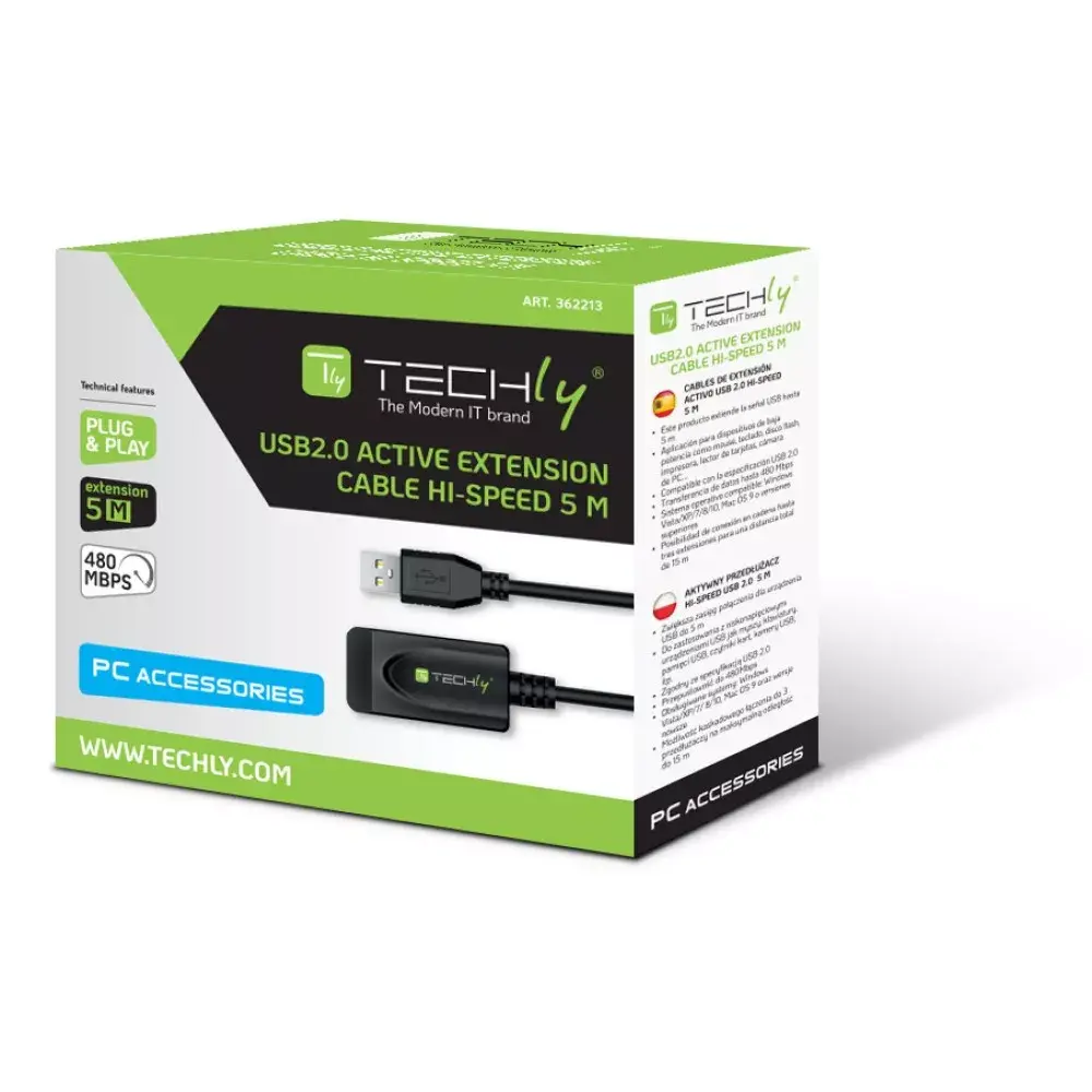 USB cable Techly IUSB-REP20TY Photo 2