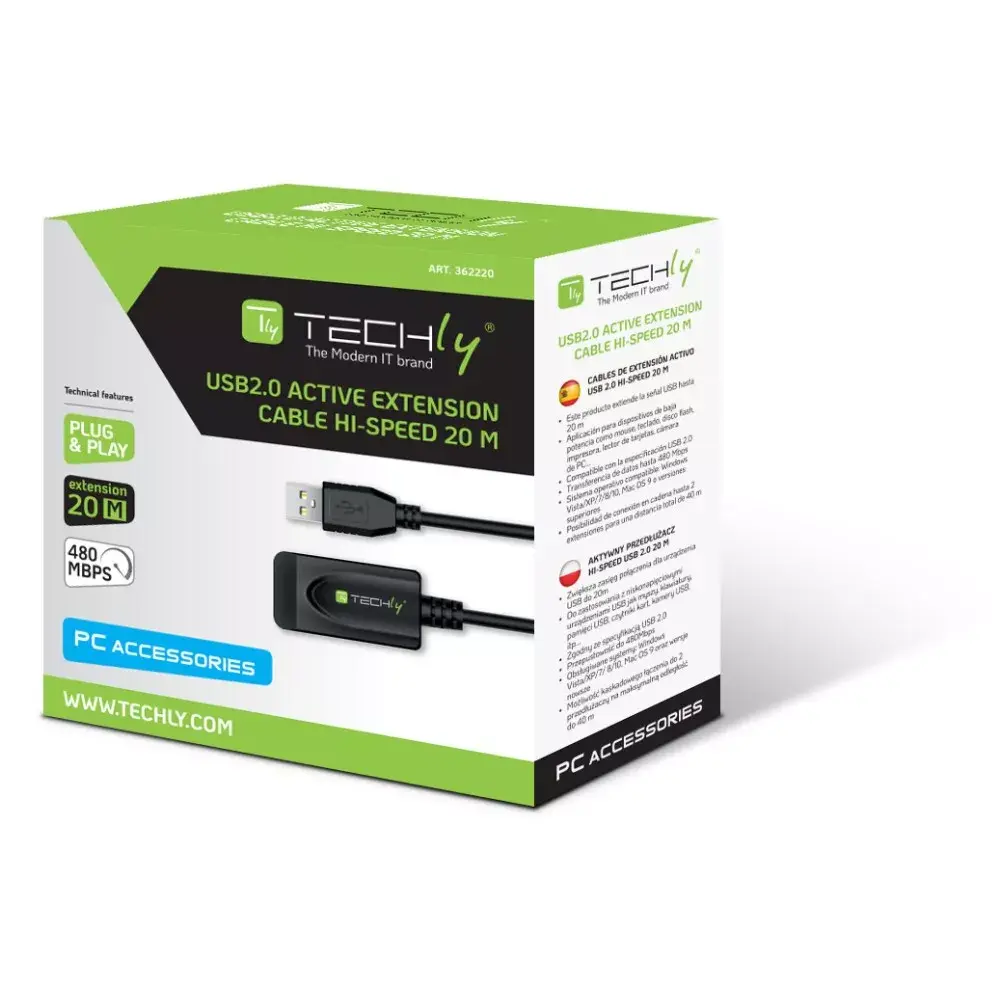 USB kabelis Techly IUSB-REP220TY3 Photo 2