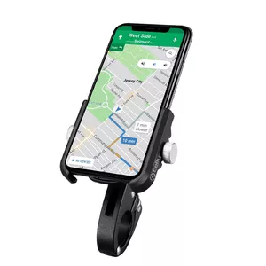 Celly Armor Bike ARMORBIKEBK Passive Smartphone Holder Clamp Mount for Bicycles Motorcycles and Scooters Black Metal