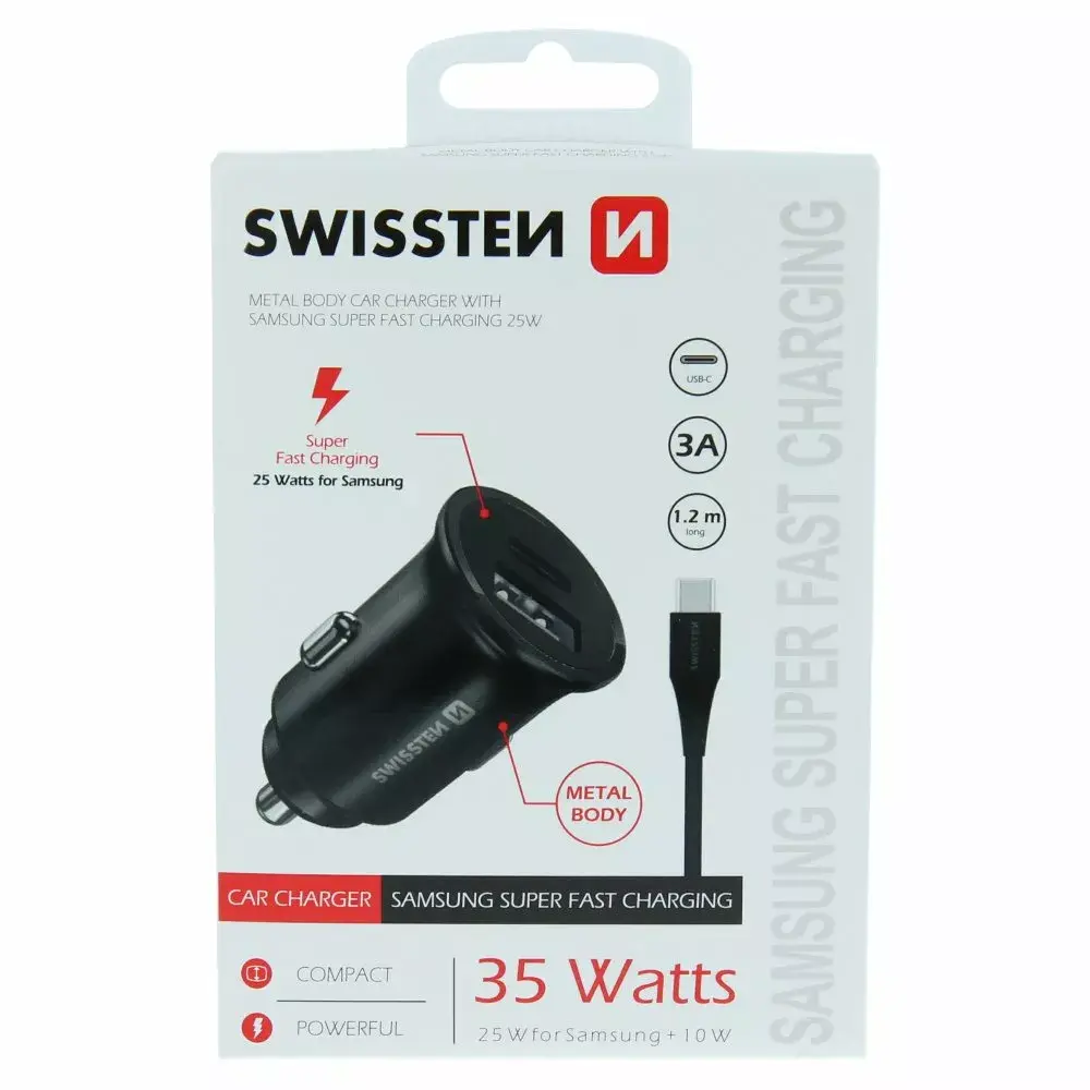 Авто зарядка SWISSTEN 35W (25W SFC + 10W USB) Photo 4