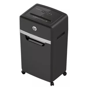 Уничтожитель бумаг HP Pro Shredder 24CC — particle-cut, 24 листа, фрагменты 4 x 35 мм, корзина 30 л, 680 Вт, ширина 220 мм, чёрный