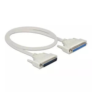 Serial cable DELOCK 86910 — D-Sub 37‑pin to D-Sub 37‑pin, beige, 0.5 m