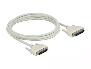 Serial cable DELOCK 84391 D-Sub 25 pin, beige, 3 m