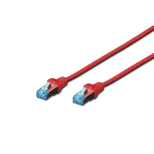 Сетевой кабель Digitus CAT 5e SF/UTP патч-корд красный 1м