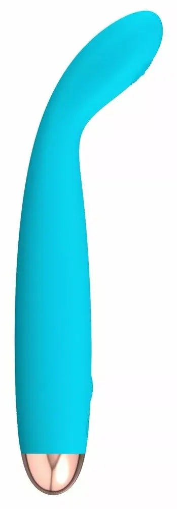 Вибратор Cuties Silicone Blue — маленький USB‑заряжаемый Photo 2
