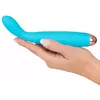 Вибратор Cuties Silicone Blue — маленький USB‑заряжаемый Photo 4