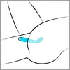 Vibrator Cuties Silicone Blue — small USB rechargeable Photo 9