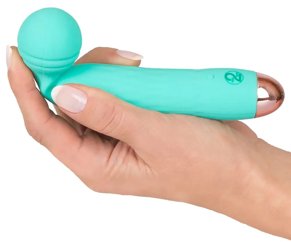 Mini vibrator Cuties Silicone Green — 17.2 cm, 7 modes Photo 5