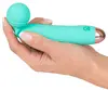 Mini vibrator Cuties Silicone Green — 17.2 cm, 7 modes Photo 5