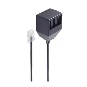 telephone cable ShiverPeaks BS71017-2 0.2 m Black