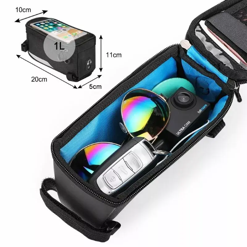 Bicycle Front Frame Bag Wozy WO6BK Photo 5