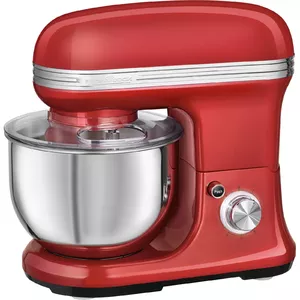 Food processor ProfiCook PC-KM 1197 — planetary mixer, 5 L stainless steel bowl, 1200 W, stainless steel & red