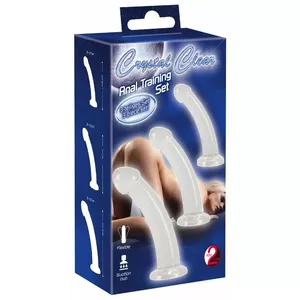 Dildo you2toys Crystal Clear Anal Training Silikons Caurspīdīgs