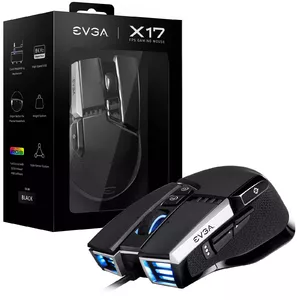 EVGA X17 pele Abām rokām USB Type-A Optisks 16000 DPI