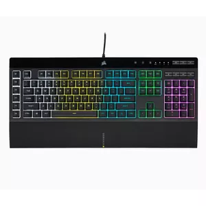 Corsair K55 RGB PRO клавиатура USB QWERTY Северные страны Черный