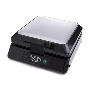 Waffle iron Adler AD 3036, 4 round waffles, 1500 W, black/grey, non-stick