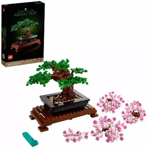 LEGO Creator Expert Bonsai Tree 10281 set with adjustable branches and flower options