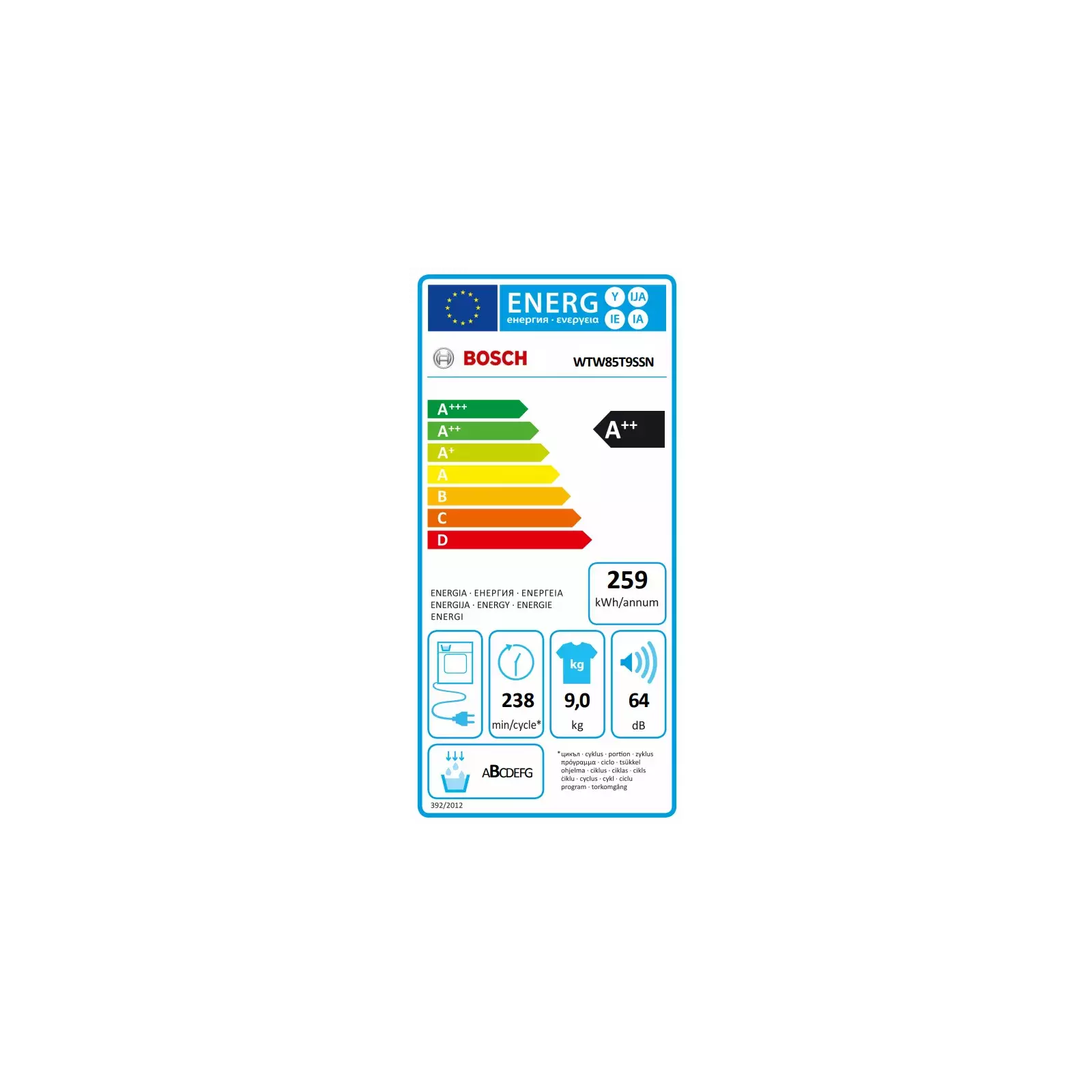 Bosch WTW85T9SSN Photo 5