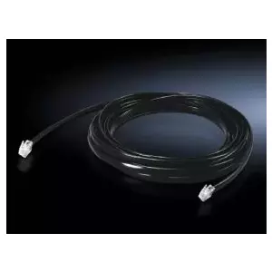 Network cable Rittal DK 7030.092 with RJ-45 to RJ-45, length 1.5 m, black