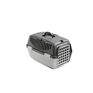 Pet transport cage Stefanplast Gulliver 1, 48x32x31 cm, dark gray/light gray