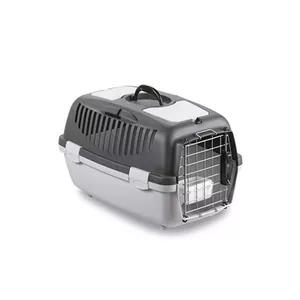 Pet transport cage Stefanplast Gulliver 2 Delux 55×36×35 cm dark gray/light gray