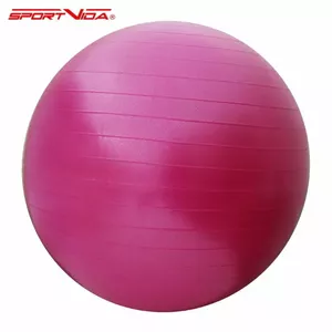 SportVida Fintess Exercise & Rehabilitation gymnastic ball 55CM diameter with pump Coral Pink