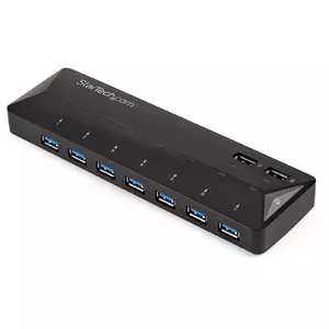 USB-хаб StarTech 7-портовый с 2 x 2.4A выделенными зарядными портами, USB 3.2 Gen 1 Type-B, чёрный