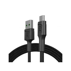 USB 2.0 cable Green Cell KABGC20 — USB A to Micro-USB B, 1.2 m, black