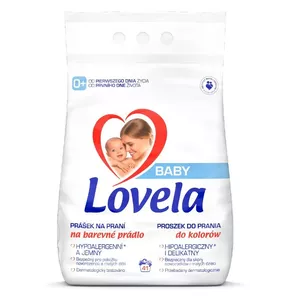 Veļas pulveris Lovela Baby 4,1 kg hipoalerģisks krāsainai veļai