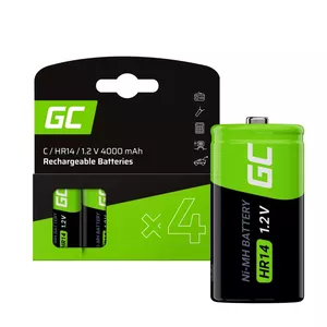 Green Cell GR14 single-use battery NiMH 1.2 V, pack of 4, black