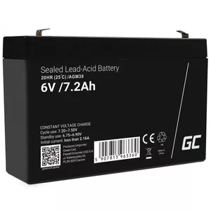 Green Cell AGM39 industrial rechargeable battery 7200 mAh 6 V