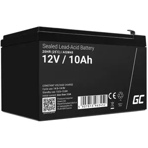 UPS battery Green Cell AGM48 — 12V 10Ah Sealed Lead Acid (VRLA), black, 101mm height