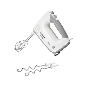 Ручной миксер Bosch MFQ36400 — 450 Вт, 5 скоростей, турбо, шнур 1,3 м, серо‑белый