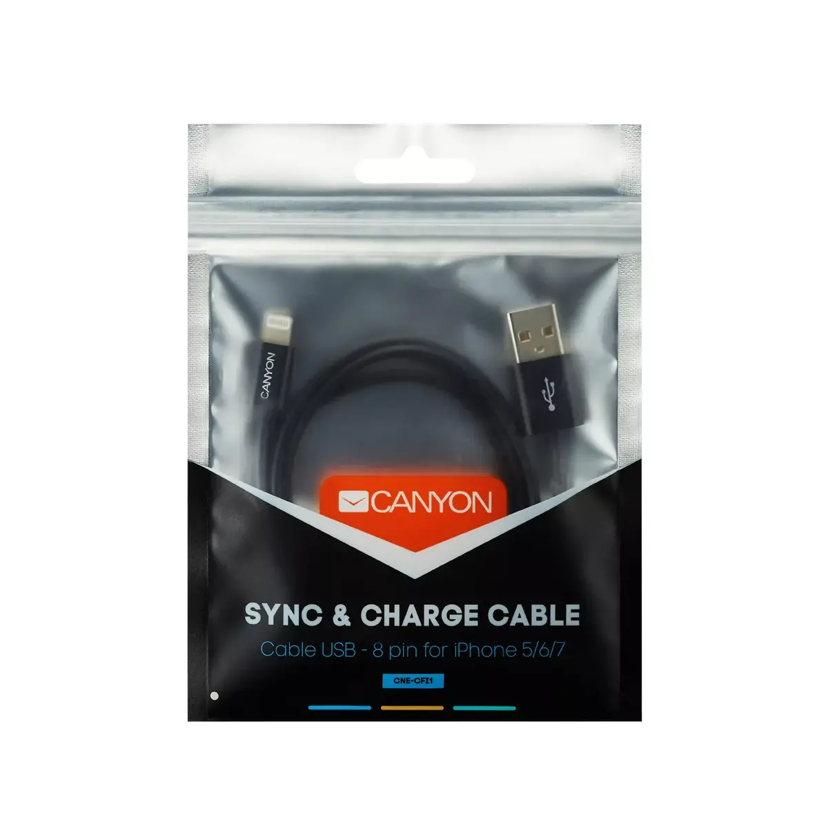 Lightning cable Canyon CNE-CFI1B Photo 2