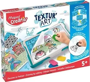 Drawing Table Maped Creativ TEXTURE ART with Accessories for Revealing Image Contours by Shading – 1 pc