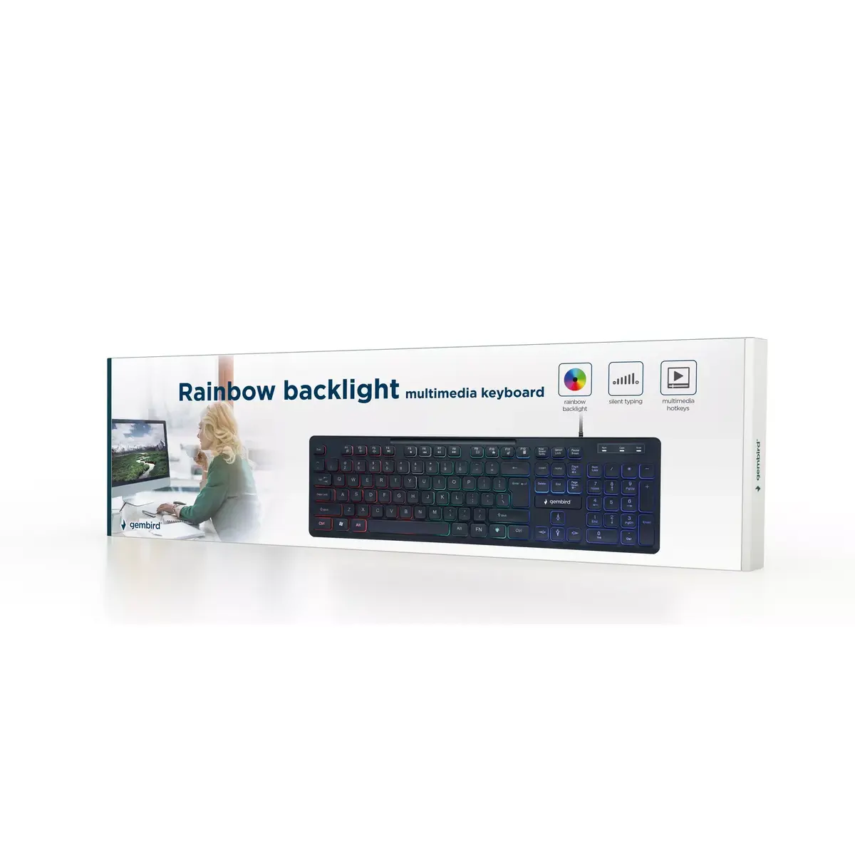 GEMBIRD KB-UML-02 USB wired 104-key keyboard Photo 3
