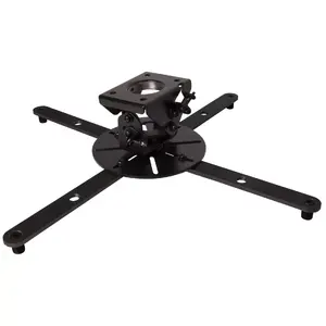 Projector ceiling mount B-TECH SYSTEM 2 BT899XL-FD150/BB — extra-large, micro-adjustment, 1.5 m Ø50 mm pole, 25 kg capacity, black