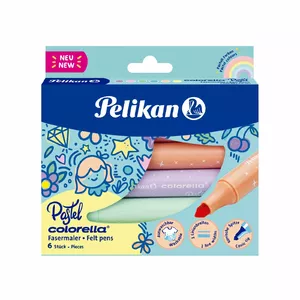 Marķieris Pelikan Colorella Pastell Daudzkrāsains 6 gab.