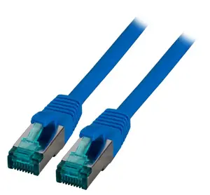 Tīkla kabelis EFB Elektronik MK6001.0,15BL Cat6a S/FTP (S-STP) zils 0.15 m RJ-45–RJ-45