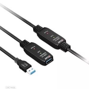USB 3.2 Gen1 Active Repeater Cable CLUB3D CAC-1406 15m M/F 28AWG