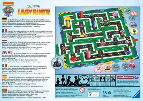 Настольная игра Ravensburger Paw Patrol Junior Labyrinth Photo 2