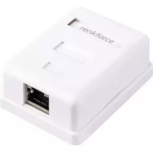 Сетевой адаптер Renkforce RF-4541182 CAT 6 1 порт белый, модуль RJ45 keystone