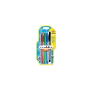 Stick ballpoint pens Paper Mate InkJoy 100ST, medium tip, 4 pcs (black/blue/green/red)