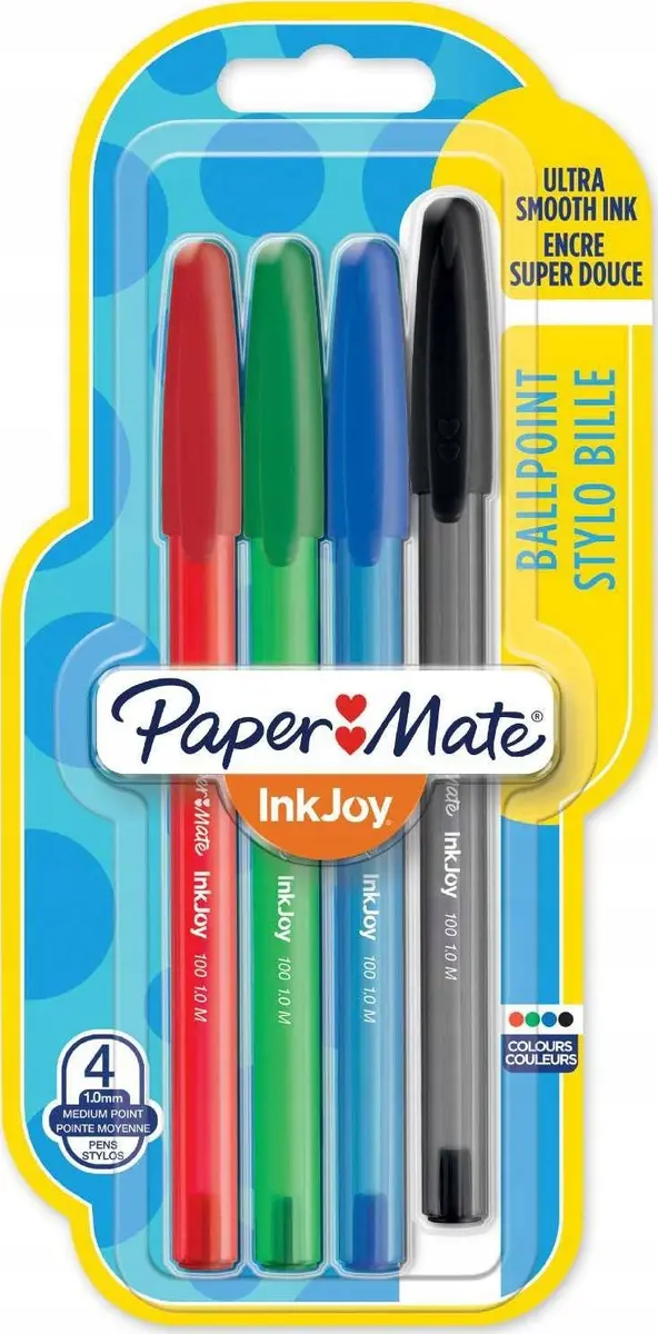 Paper Mate InkJoy 100ST шариковые ручки-стик, 4 шт Photo 3